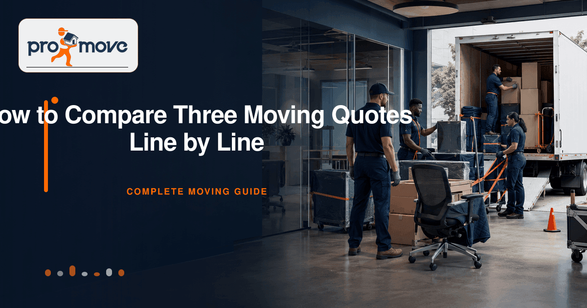 How to Compare Three Moving Quotes Line by Line, ProMove Ottawa featured guide image
