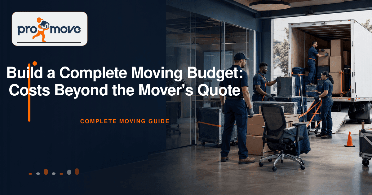 Build a Complete Moving Budget: Costs Beyond the Mover's Quote, ProMove Ottawa featured guide image