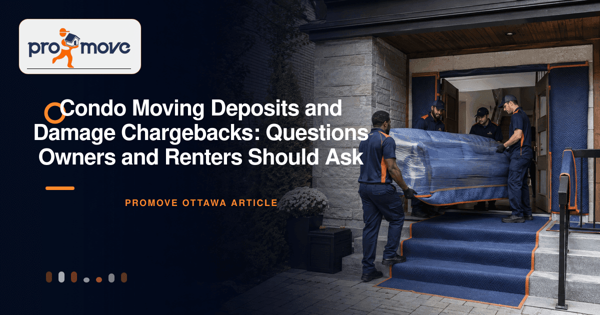 Condo Moving Deposits and Damage Chargebacks: Questions Owners and Renters Should Ask, ProMove Ottawa featured guide image