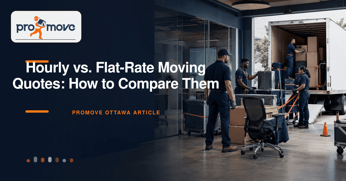 Hourly vs. Flat-Rate Moving Quotes: How to Compare Them, ProMove Ottawa featured guide image