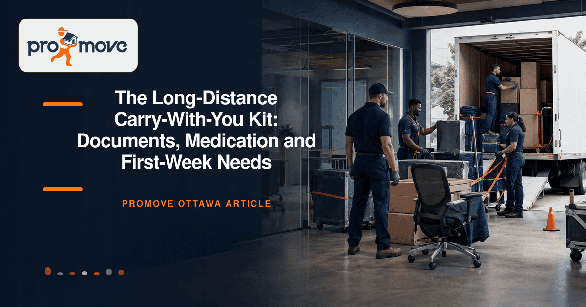 The Long-Distance Carry-With-You Kit: Documents, Medication and First-Week Needs, ProMove Ottawa featured guide image
