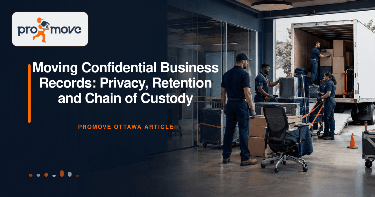 Moving Confidential Business Records: Privacy, Retention and Chain of Custody, ProMove Ottawa featured guide image