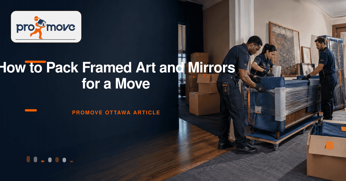 How to Pack Framed Art and Mirrors for a Move, ProMove Ottawa featured guide image