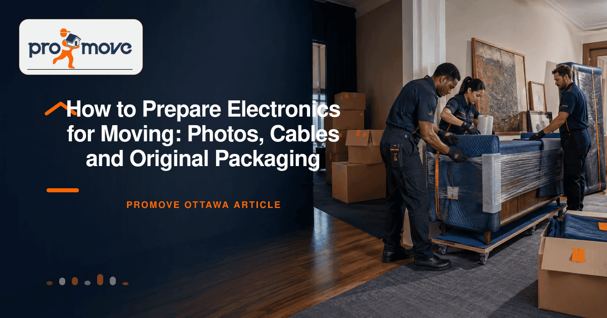 How to Prepare Electronics for Moving: Photos, Cables and Original Packaging, ProMove Ottawa featured guide image