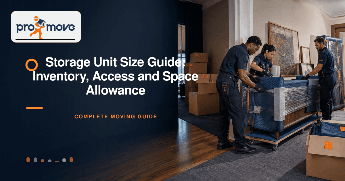 Storage Unit Size Guide: Inventory, Access and Space Allowance, ProMove Ottawa featured guide image