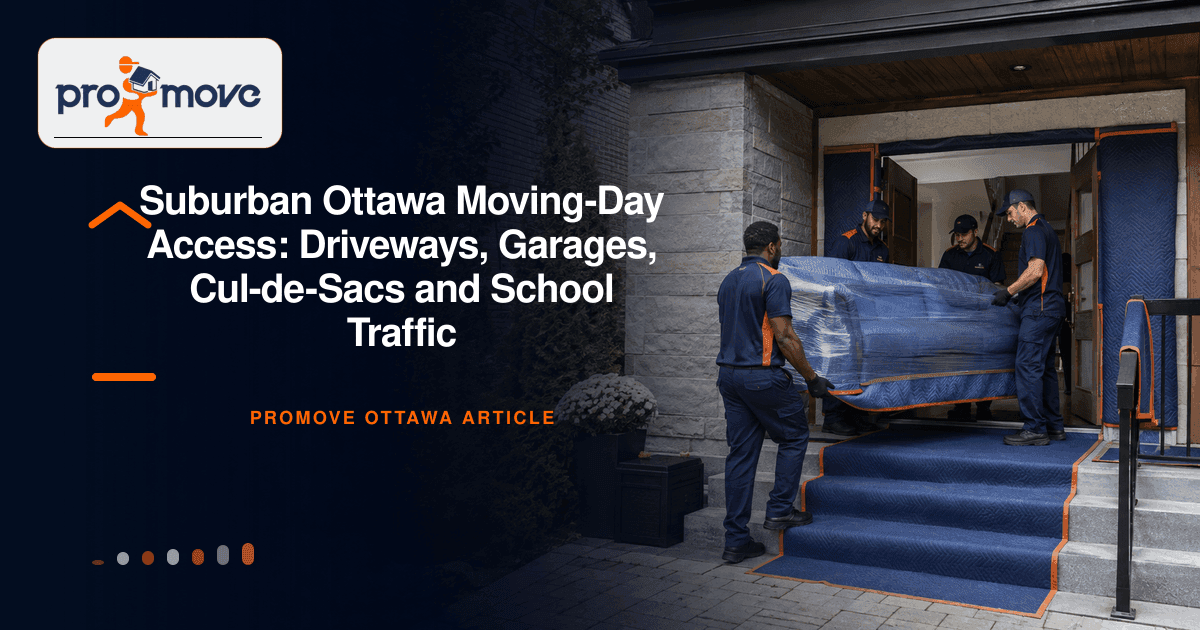 Suburban Ottawa Moving-Day Access: Driveways, Garages, Cul-de-Sacs and School Traffic, ProMove Ottawa featured guide image