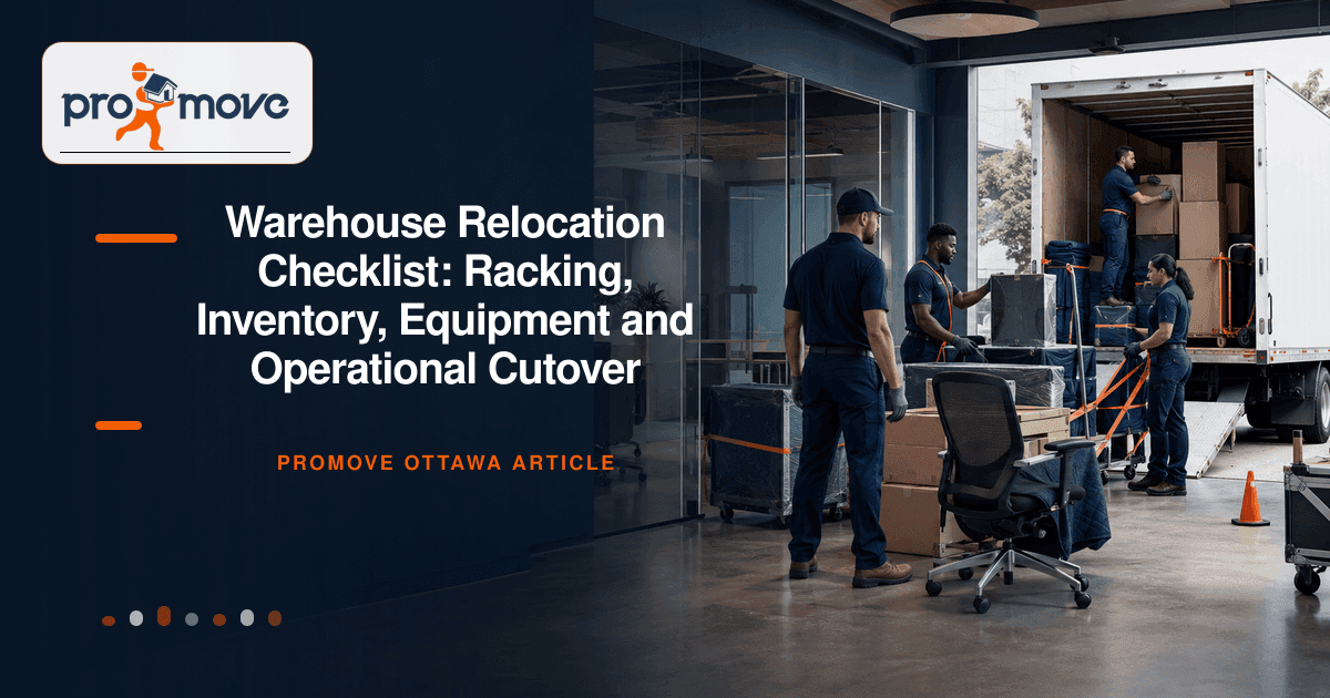 Warehouse Relocation Checklist: Racking, Inventory, Equipment and Operational Cutover, ProMove Ottawa featured guide image
