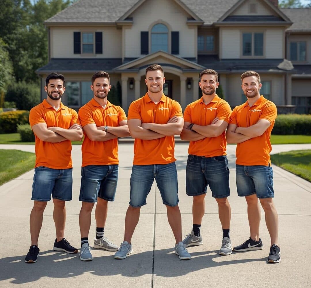 ProMove movers preparing household items