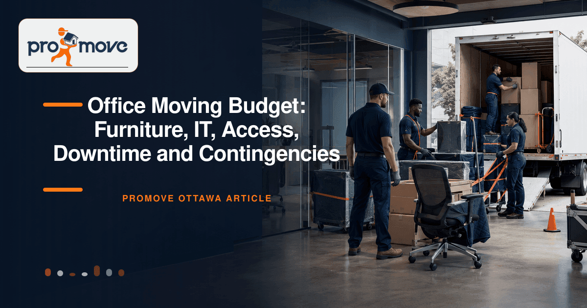 Office Moving Budget: Furniture, IT, Access, Downtime and Contingencies, ProMove Ottawa featured guide image