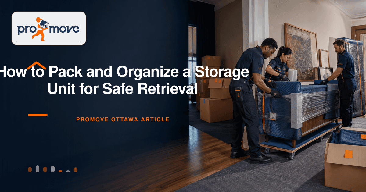 How to Pack and Organize a Storage Unit for Safe Retrieval, ProMove Ottawa featured guide image