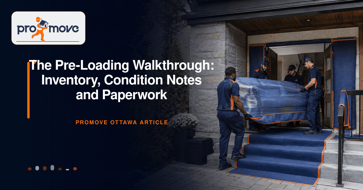 The Pre-Loading Walkthrough: Inventory, Condition Notes and Paperwork, ProMove Ottawa featured guide image