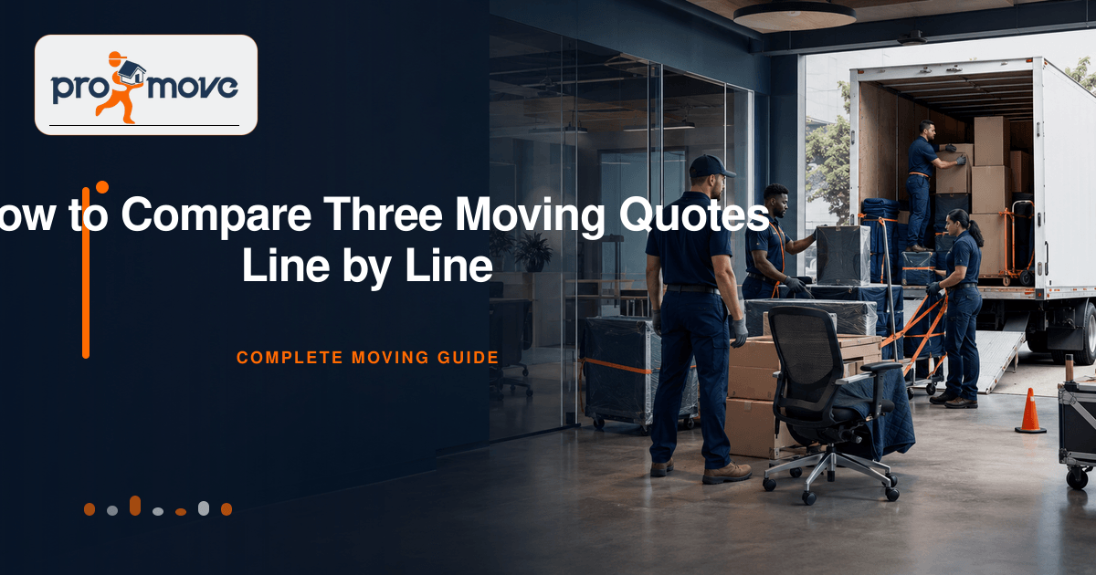 How to Compare Three Moving Quotes Line by Line, ProMove Ottawa featured guide image