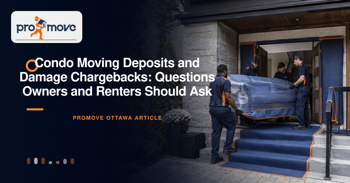 Condo Moving Deposits and Damage Chargebacks: Questions Owners and Renters Should Ask, ProMove Ottawa featured guide image