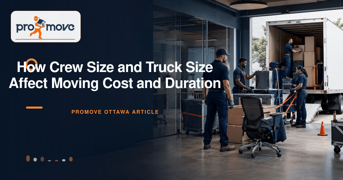 How Crew Size and Truck Size Affect Moving Cost and Duration, ProMove Ottawa featured guide image
