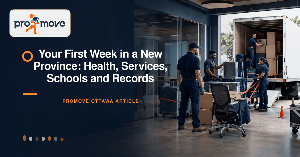 Your First Week in a New Province: Health, Services, Schools and Records, ProMove Ottawa featured guide image