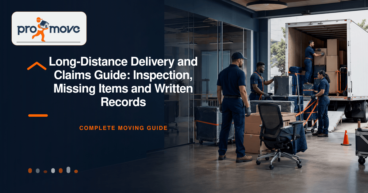 Long-Distance Delivery and Claims Guide: Inspection, Missing Items and Written Records, ProMove Ottawa featured guide image