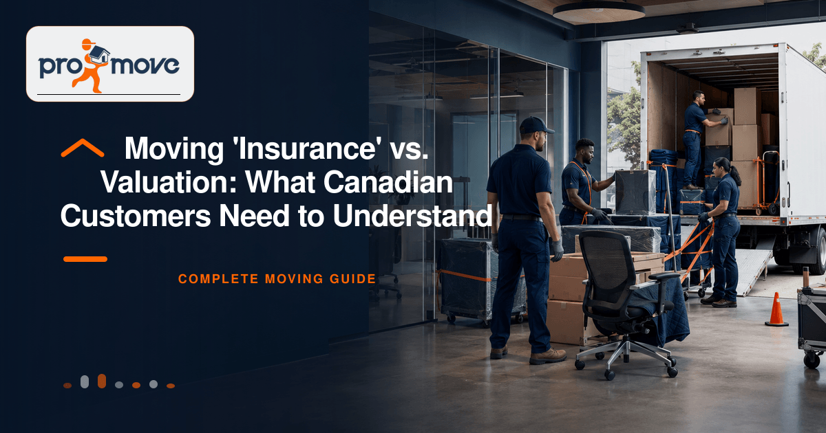 Moving 'Insurance' vs. Valuation: What Canadian Customers Need to Understand, ProMove Ottawa featured guide image