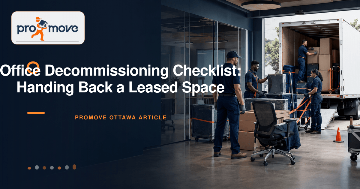 Office Decommissioning Checklist: Handing Back a Leased Space, ProMove Ottawa featured guide image
