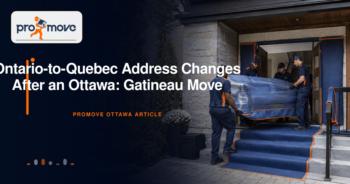 Ontario-to-Quebec Address Changes After an Ottawa: Gatineau Move, ProMove Ottawa featured guide image