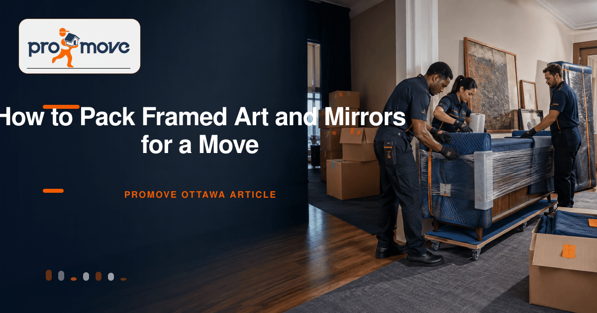 How to Pack Framed Art and Mirrors for a Move, ProMove Ottawa featured guide image