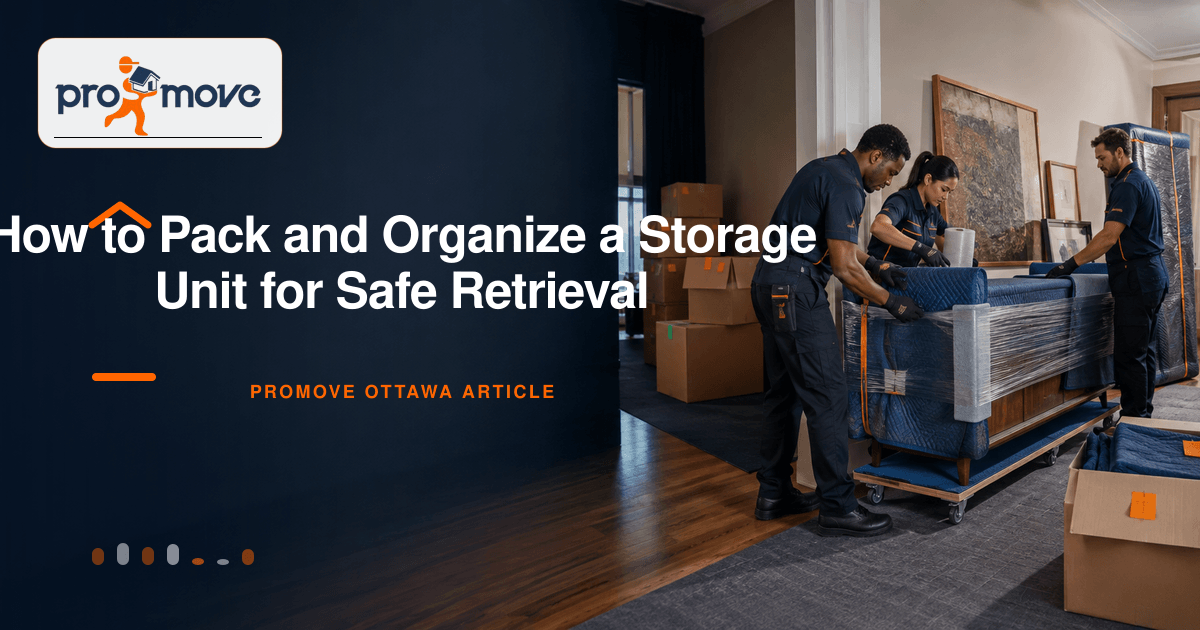 How to Pack and Organize a Storage Unit for Safe Retrieval, ProMove Ottawa featured guide image