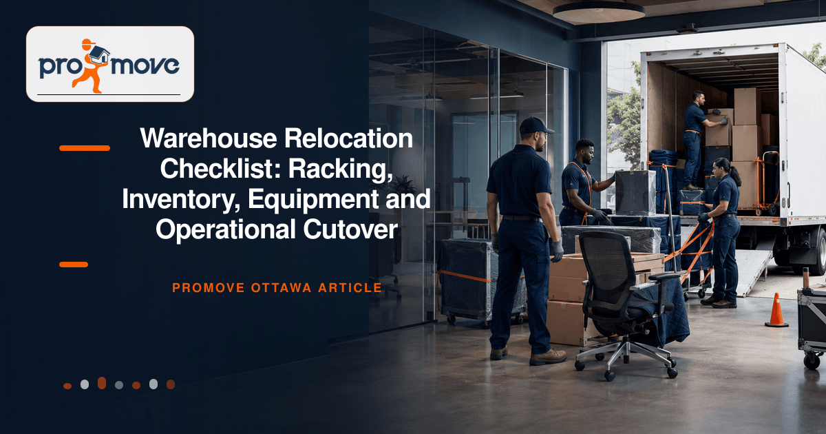 Warehouse Relocation Checklist: Racking, Inventory, Equipment and Operational Cutover, ProMove Ottawa featured guide image